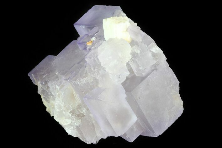 Lustrous Purple Cubic Fluorite Crystals - Morocco #80318